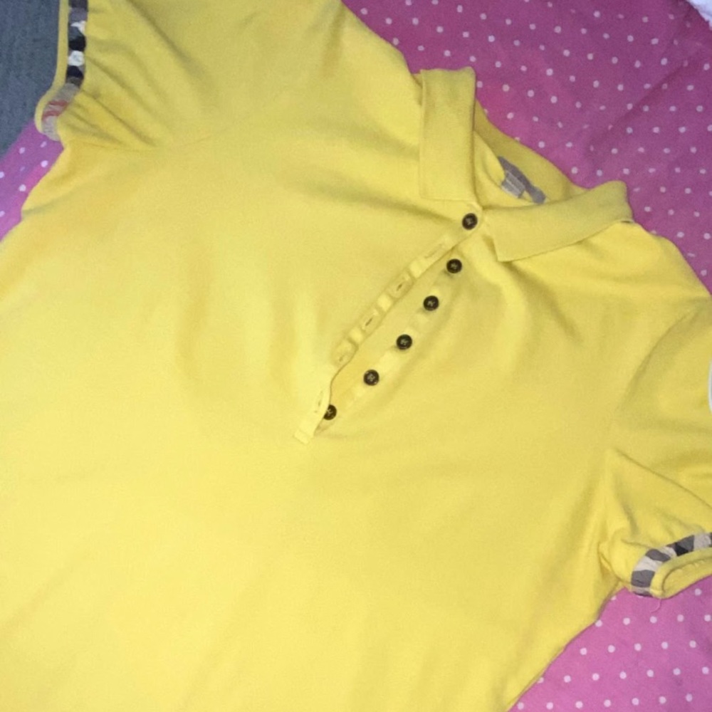 Burberry Yellow Button Up
